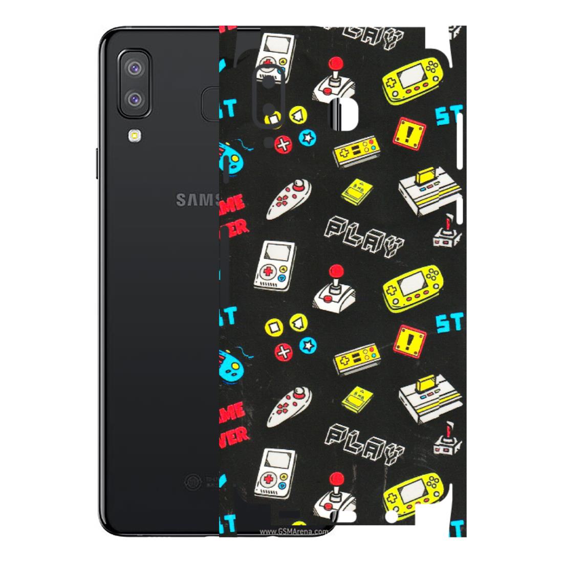 Samsung A/S Series Phone Skins (All Models) - Gaming Doodles - 3D Embossed Finish (L-224) Samsung Galaxy A8 Star