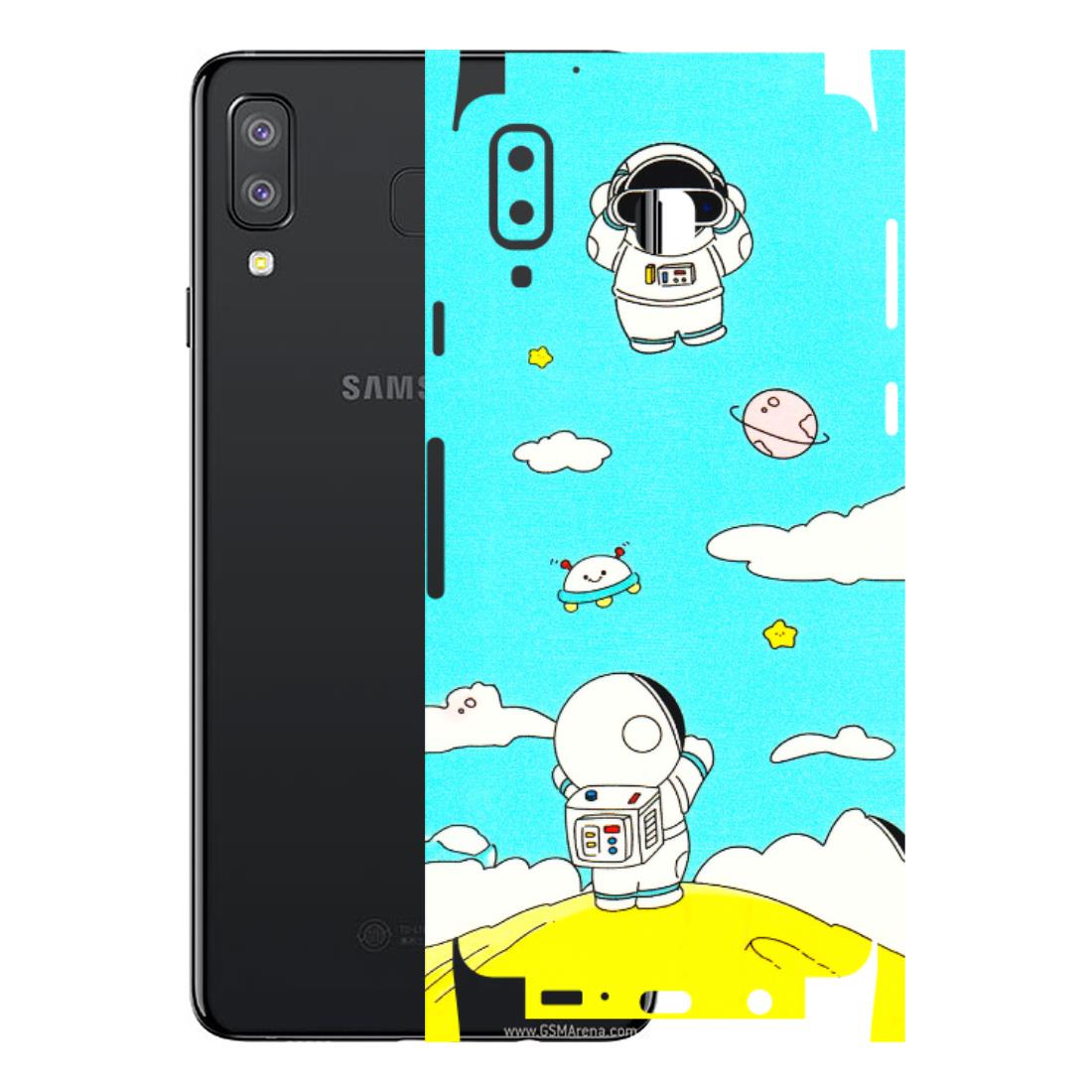 Samsung A/S Series Phone Skins (All Models) - Blue Skies Astro Float - 3D Embossed Finish (L-230) Samsung Galaxy A8 Star