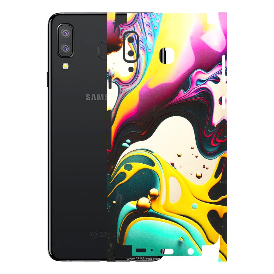 Samsung A/S Series Phone Skins (All Models) - Multicolor Abstract pattern - 3D Embossed Finish (L-254) Samsung Galaxy A8 Star