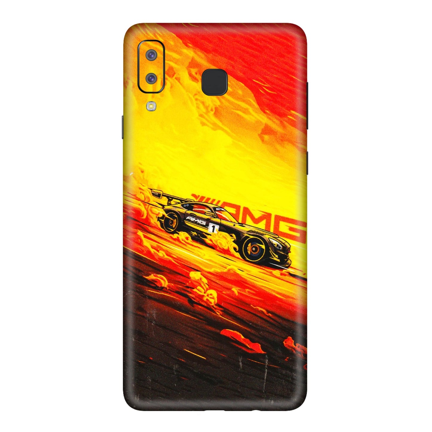 Samsung A/S Series Phone Skins (All Models) - AMG Car Speed Cover - 3D Embossed Finish (L-256) Samsung Galaxy A8 Star