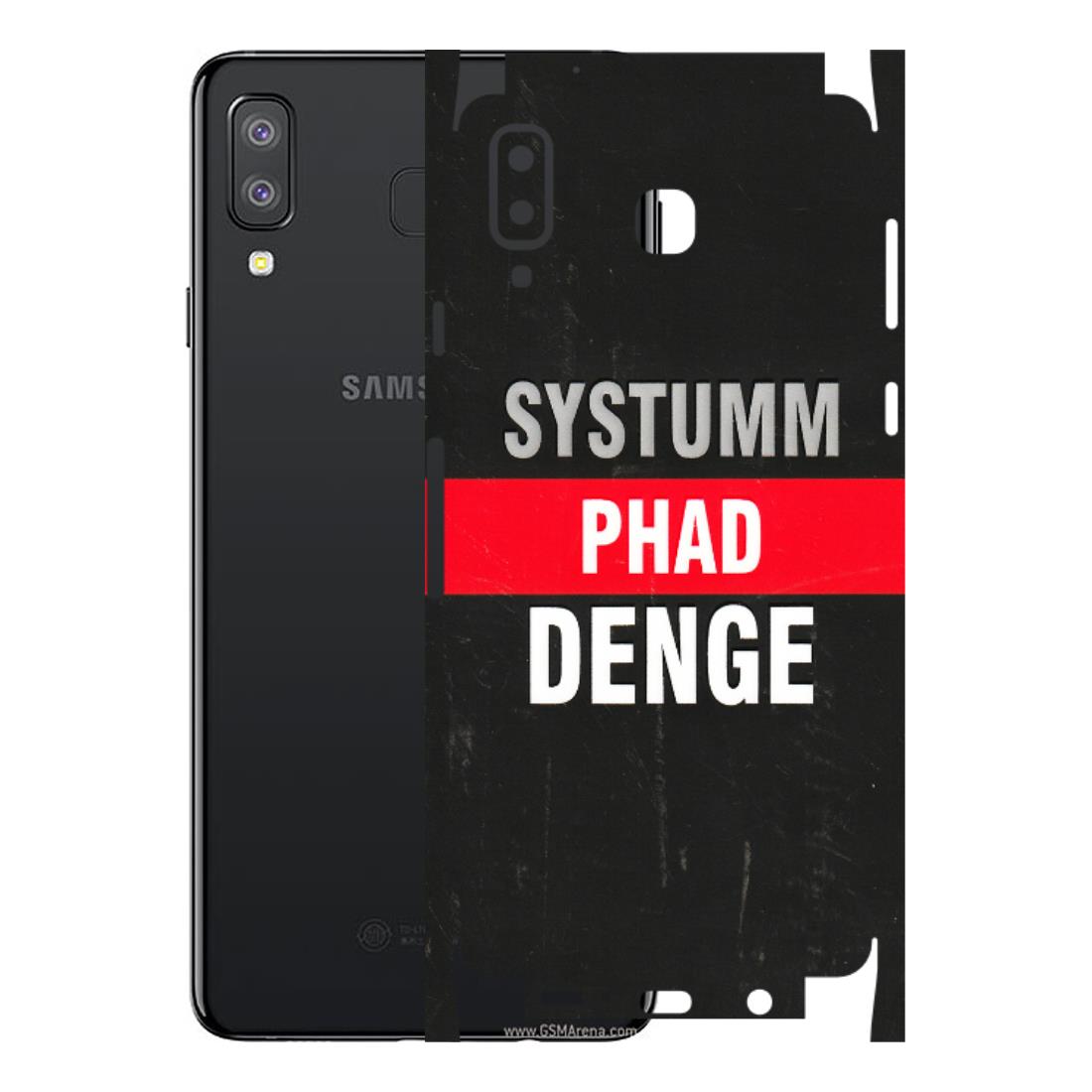 Samsung A/S Series Phone Skins (All Models) - Systumm Phad Denge - 3D Embossed Finish (L-278) Samsung Galaxy A8 Star