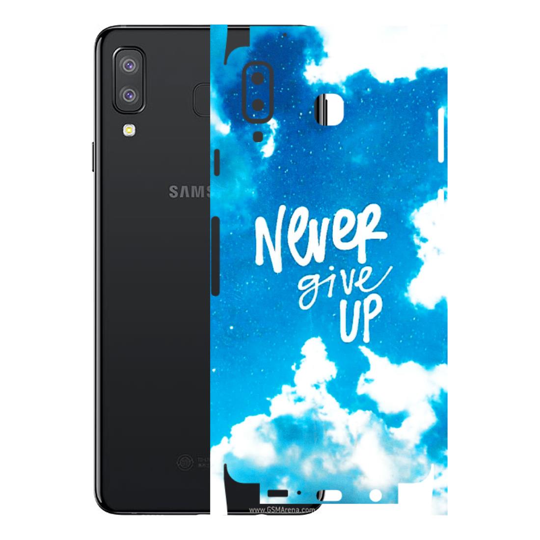 Samsung A/S Series Phone Skins (All Models) - Never Give Up - 3D Embossed Finish (L-279) Samsung Galaxy A8 Star