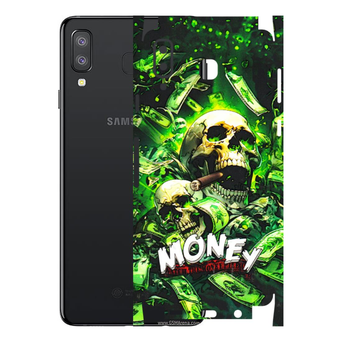 Samsung A/S Series Phone Skins (All Models) - Skull Money - 3D Embossed Finish (L-303) Samsung Galaxy A8 Star