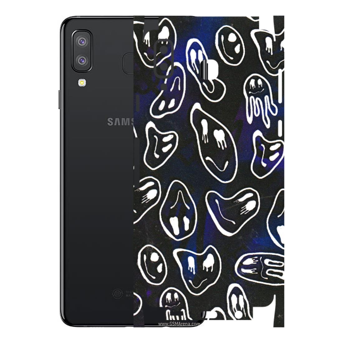 Samsung A/S Series Phone Skins (All Models) - Distorted Smileys - 3D Embossed Finish (L-92) Samsung Galaxy A8 Star