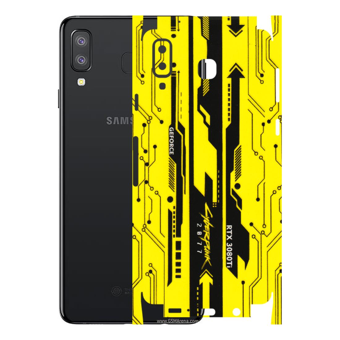 Samsung A/S Series Phone Skins (All Models) - Yellow Cyberpunk - 3D Embossed Finish (L-93) Samsung Galaxy A8 Star