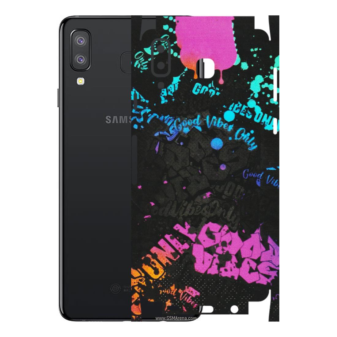 Samsung A/S Series Phone Skins (All Models) - Majestic Black Vibes - Matte Finish (M-62) Samsung Galaxy A8 Star