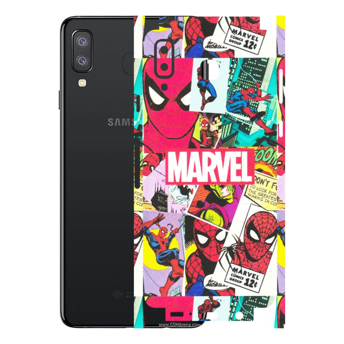 Samsung A/S Series Phone Skins (All Models) - Marvel Comic Spiderman Grafitti - Matte Finish (M-72) Samsung Galaxy A8 Star