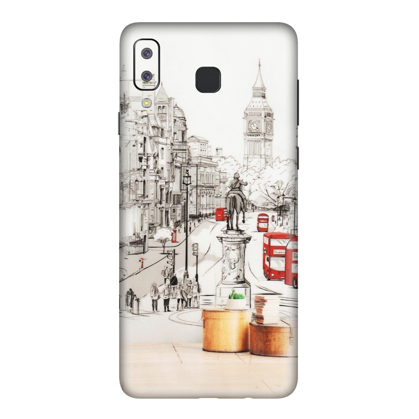 Samsung A/S Series Phone Skins (All Models) - London Street - Transparent Finish (T-02) Samsung Galaxy A8 Star