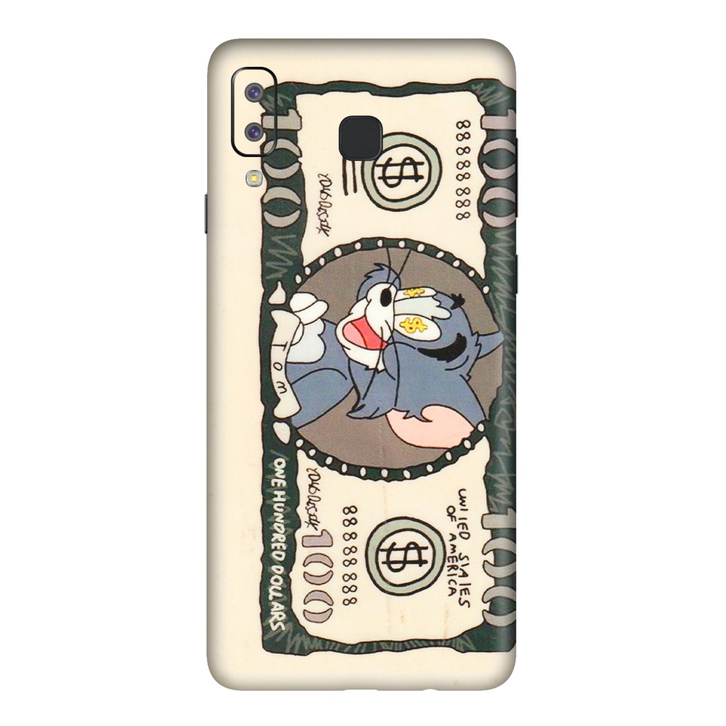 Samsung A/S Series Phone Skins (All Models) - One Hundred Dollar Tom - Transparent Finish (T-16) Samsung Galaxy A8 Star