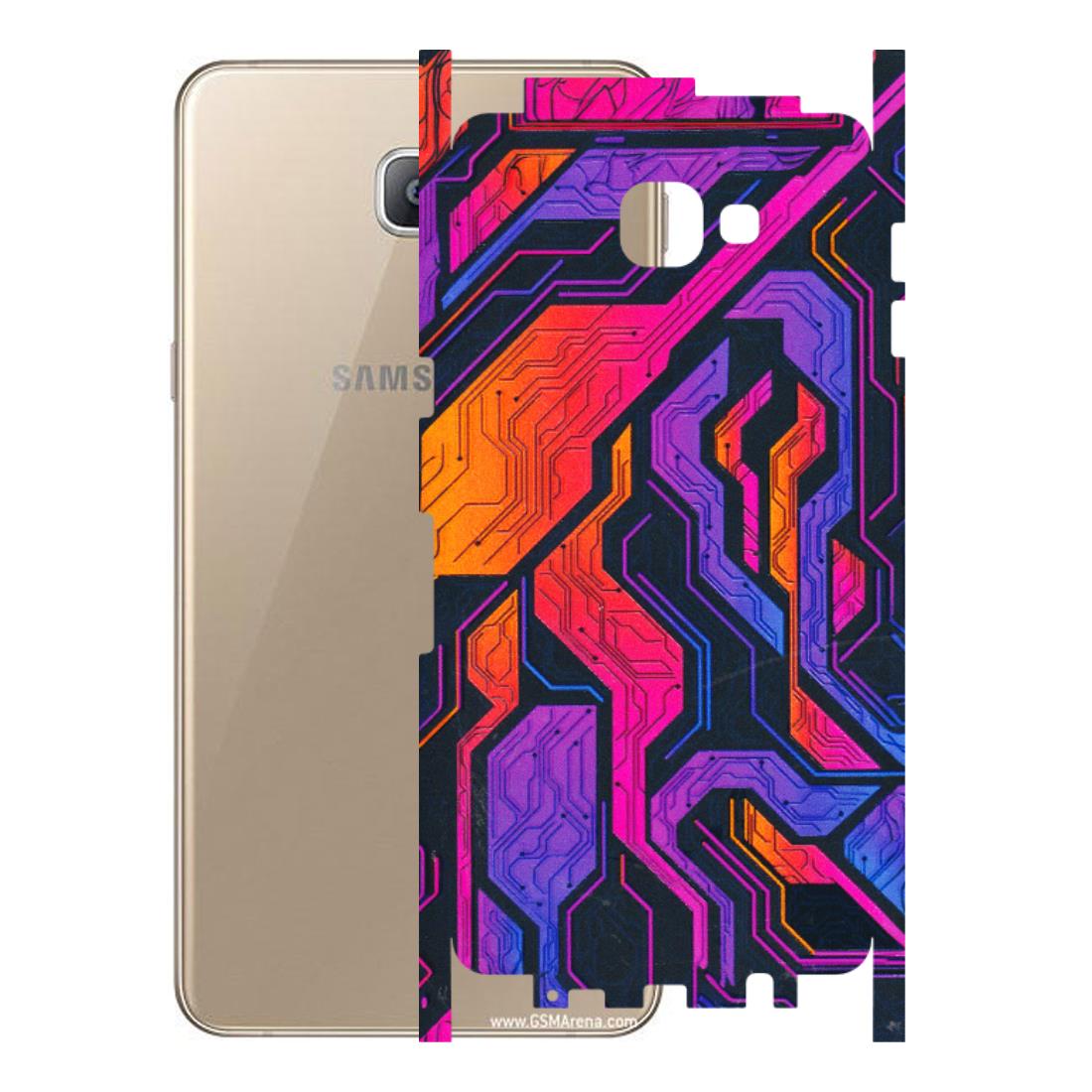 Samsung A/S Series Phone Skins (All Models) - Tech Circuits Futuristic - 3D Embossed Finish (L-07) Samsung Galaxy A9 2016