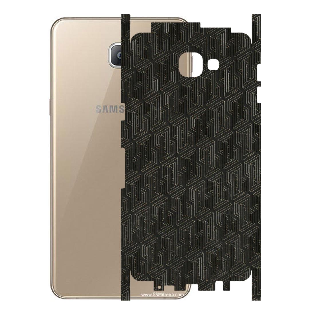 Samsung A/S Series Phone Skins (All Models) - Black Abstract Pattern - 3D Embossed Finish (L-117) Samsung Galaxy A9 2016