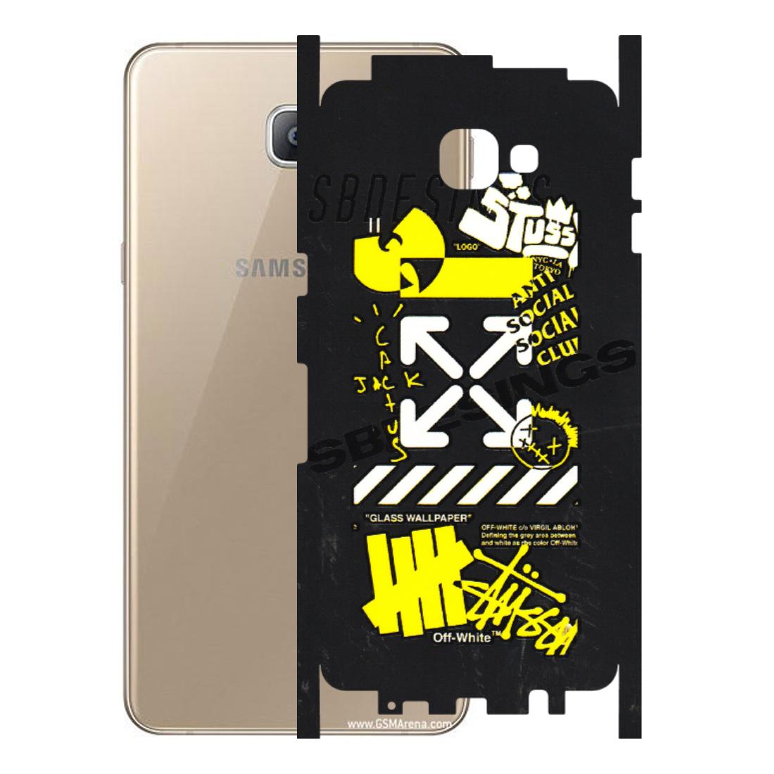 Samsung A/S Series Phone Skins (All Models) - Anti Social Graffiti - 3D Embossed Finish (L-198) Samsung Galaxy A9 2016