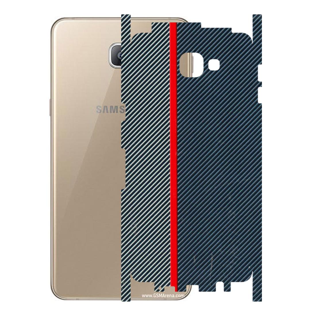 Samsung A/S Series Phone Skins (All Models) - Blue Sober Lines - 3D Embossed Finish (L-305) Samsung Galaxy A9 2016