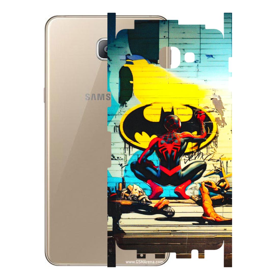 Samsung A/S Series Phone Skins (All Models) - New Spiderman Bat Logo - 3D Embossed Finish (L-309) Samsung Galaxy A9 2016