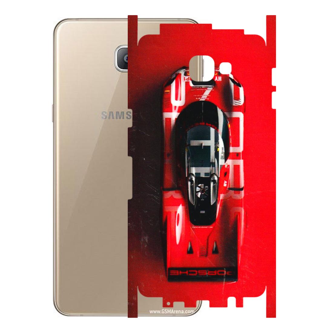 Samsung A/S Series Phone Skins (All Models) - Red Porsche Car Logo - 3D Embossed Finish (L-315) Samsung Galaxy A9 2016