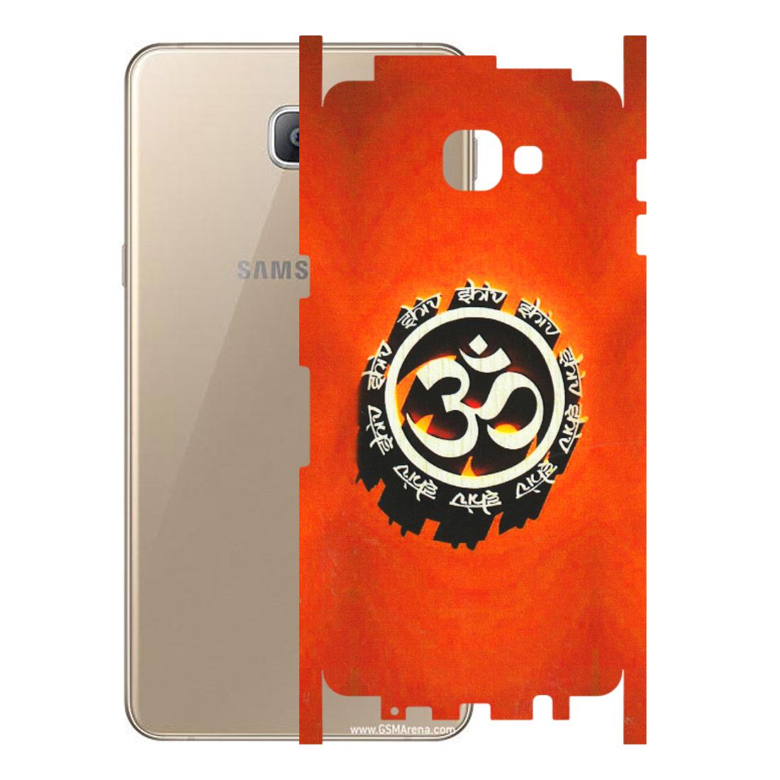Samsung A/S Series Phone Skins (All Models) - Aum Shiv Orange - 3D Embossed Finish (L-32) Samsung Galaxy A9 2016