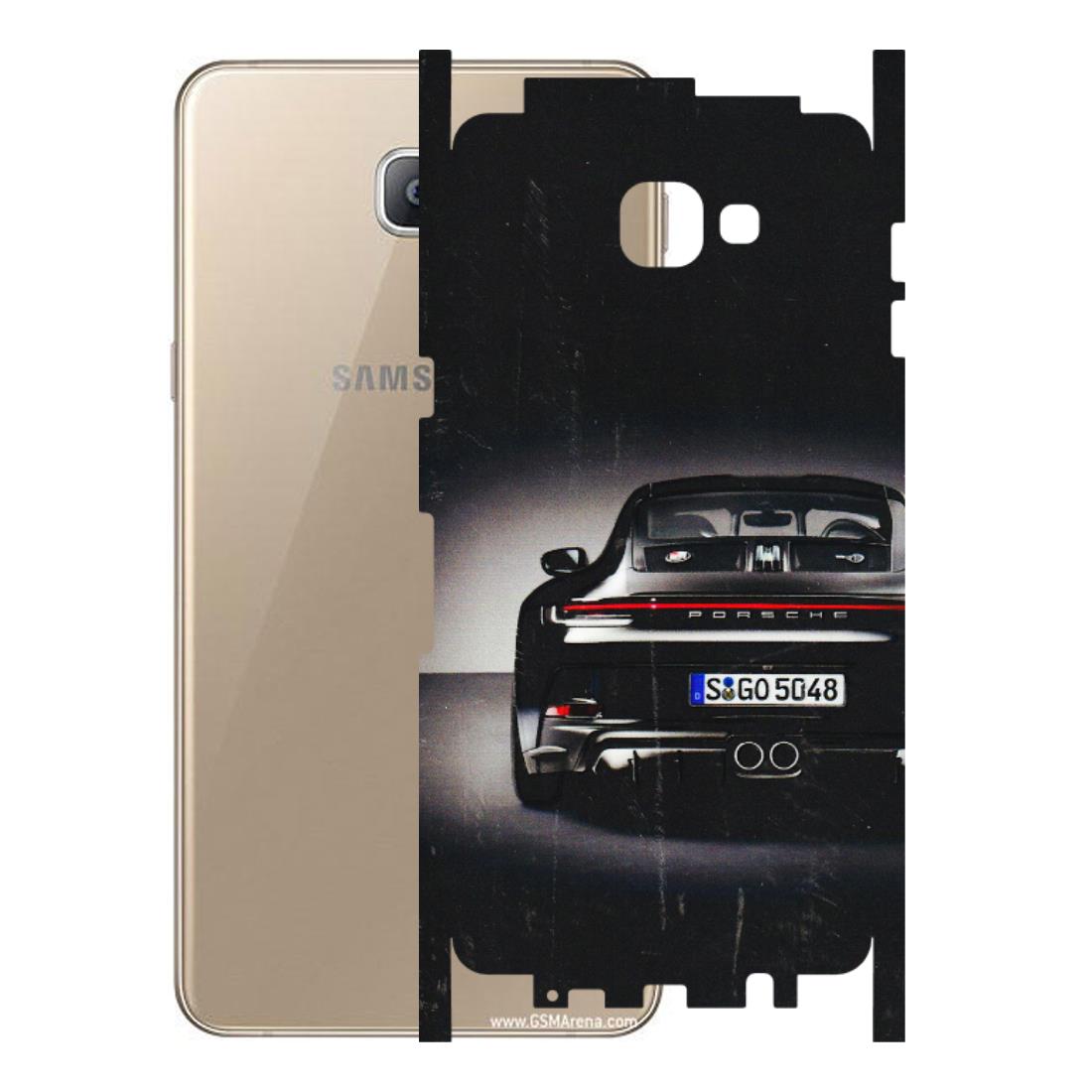 Samsung A/S Series Phone Skins (All Models) - New Black Porsche GT3 - 3D Embossed Finish (L-327) Samsung Galaxy A9 2016