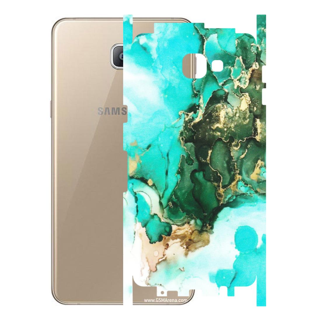 Samsung A/S Series Phone Skins (All Models) - The Blue Gold Marble - Matte Finish (M-124) Samsung Galaxy A9 2016
