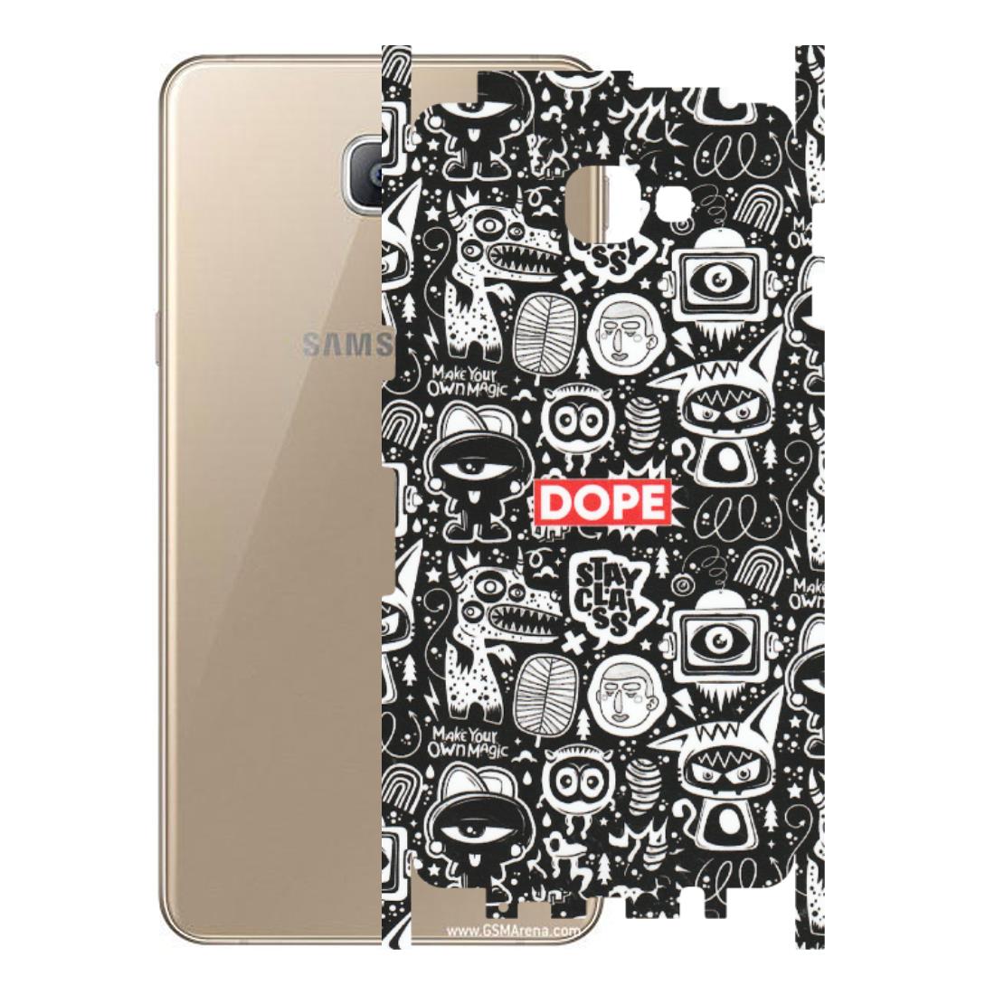 Samsung A/S Series Phone Skins (All Models) - Dope Stay Classy Black Doodles - Matte Finish (M-126) Samsung Galaxy A9 2016