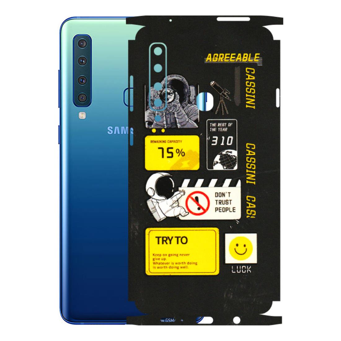 Samsung A/S Series Phone Skins (All Models) - Black Cassini - 3D Embossed Finish (L-161) Samsung Galaxy A9 2018