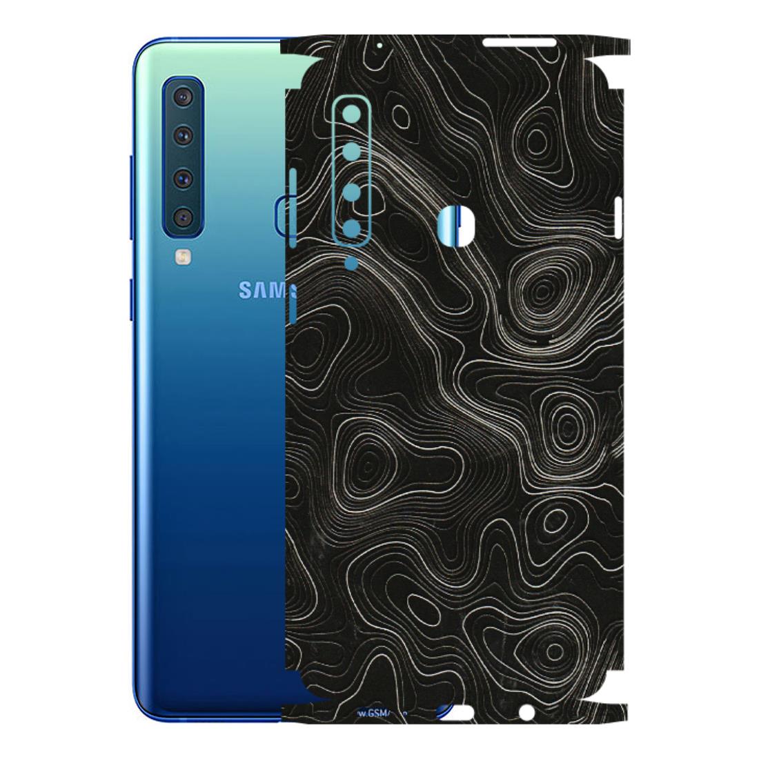 Samsung A/S Series Phone Skins (All Models) - Black Swirl - 3D Embossed Finish (L-196) Samsung Galaxy A9 2018