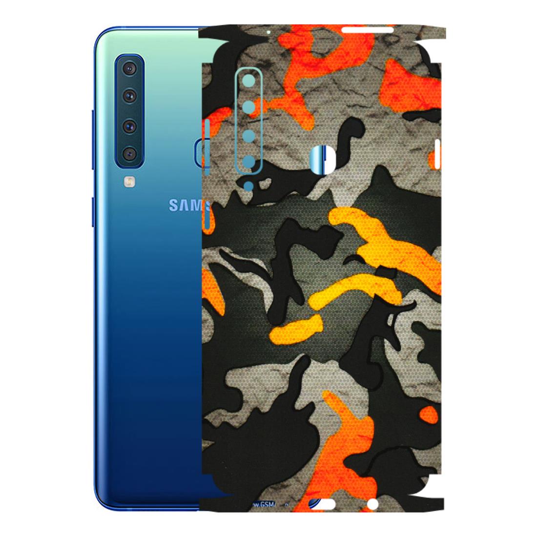 Samsung A/S Series Phone Skins (All Models) - Orange Camouflage - 3D Embossed Finish (L-204) Samsung Galaxy A9 2018