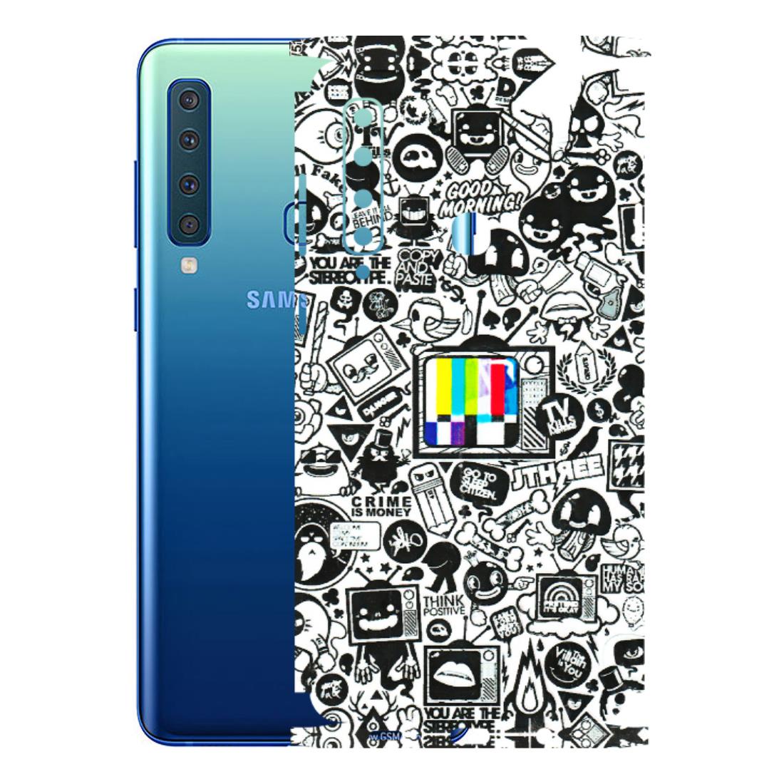 Samsung A/S Series Phone Skins (All Models) - Doodles Positive Art - 3D Embossed Finish (L-263) Samsung Galaxy A9 2018