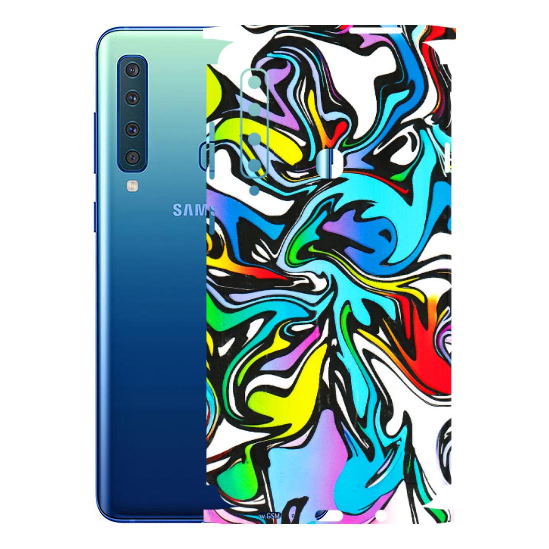 Samsung A/S Series Phone Skins (All Models) - Abstract Colour Paints - 3D Embossed Finish (L-271) Samsung Galaxy A9 2018
