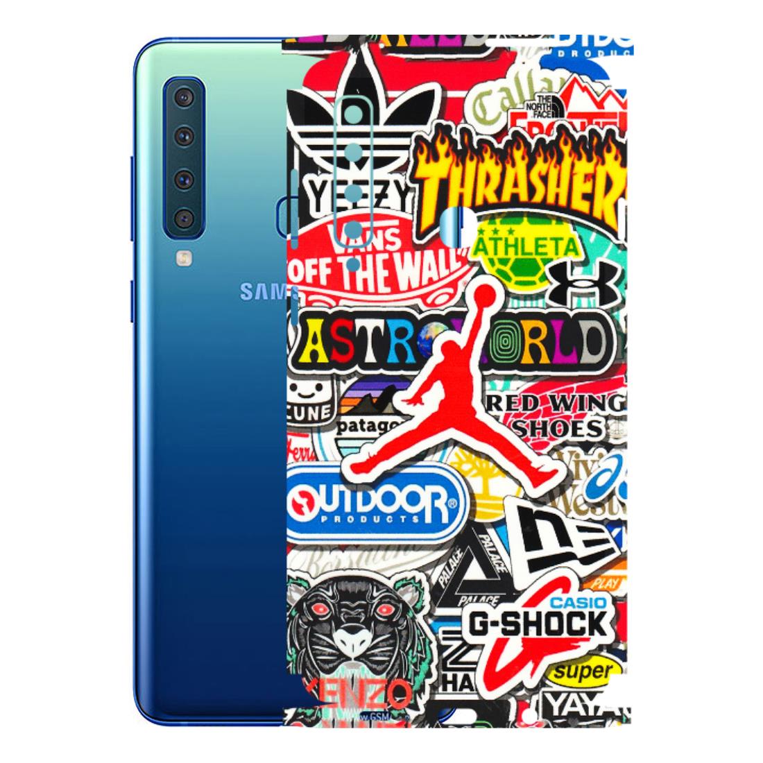 Samsung A/S Series Phone Skins (All Models) - Multi Brands Sticker Graffiti - 3D Embossed Finish (L-37) Samsung Galaxy A9 2018