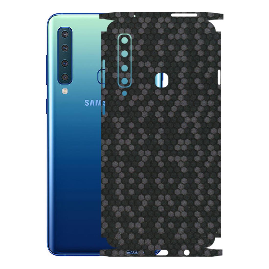 Samsung A/S Series Phone Skins (All Models) - Black Grey Honeycomb Sober - 3D Embossed Finish (L-85) Samsung Galaxy A9 2018