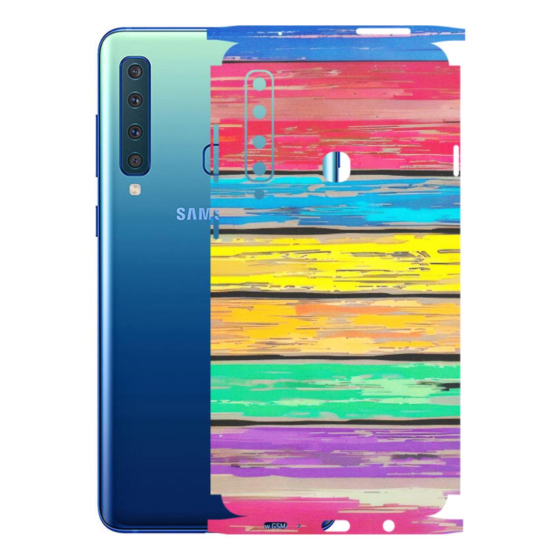 Samsung A/S Series Phone Skins (All Models) - Multi Colour Wooden Wall - Matte Finish (M-96) Samsung Galaxy A9 2018