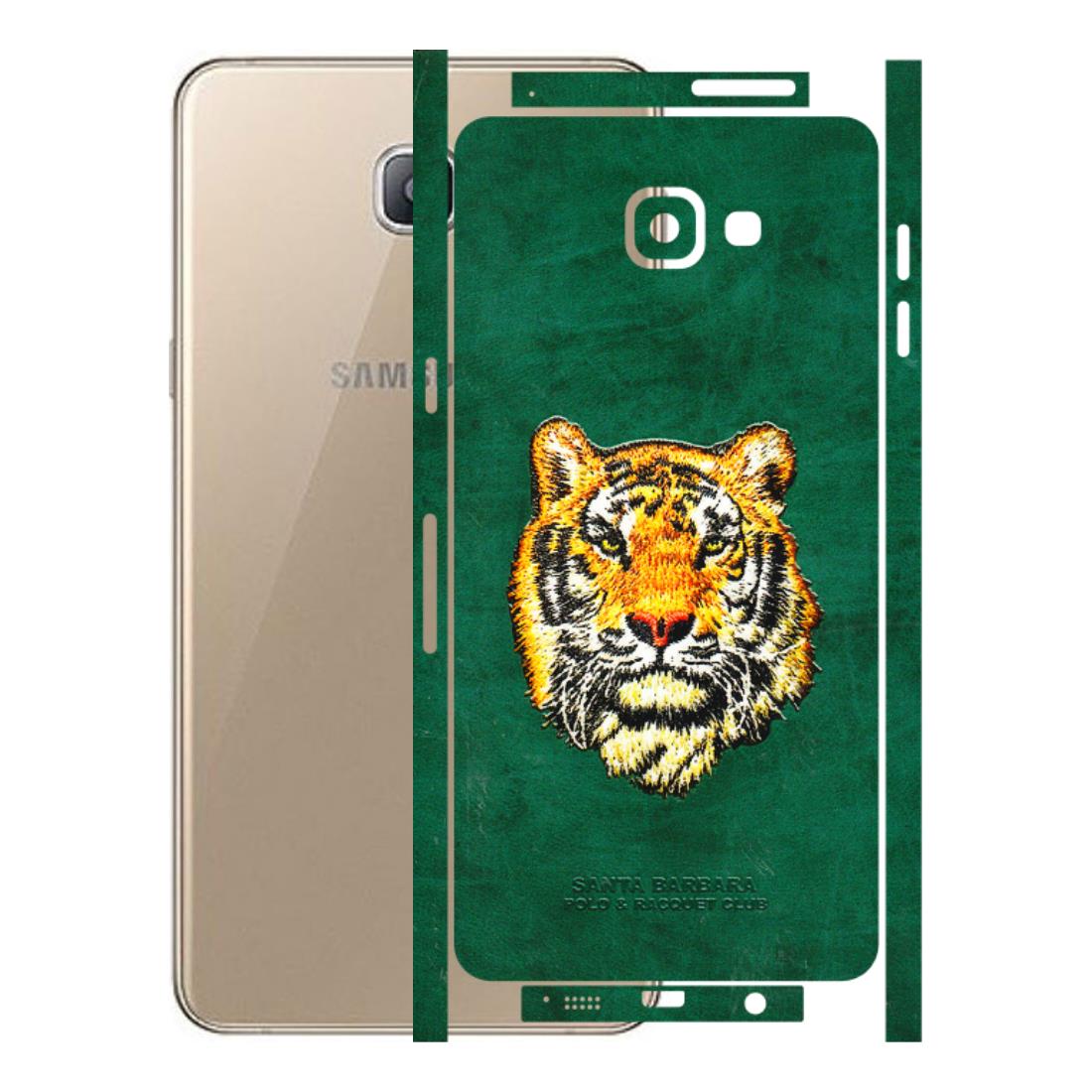 Samsung A/S Series Phone Skins (All Models) - Leather Feel Tiger - 3D Embossed Finish (L-111) Samsung Galaxy A9 Pro