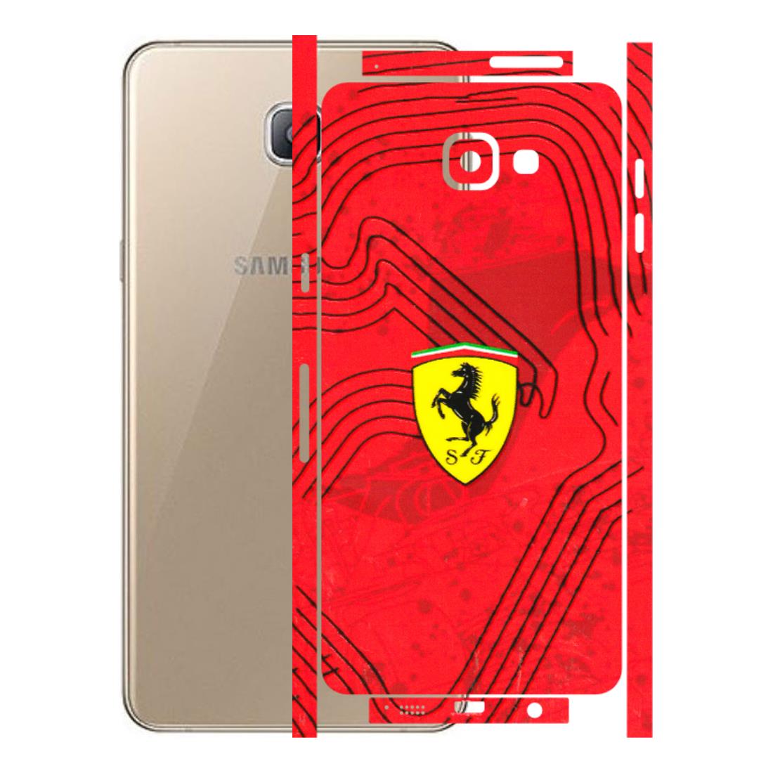 Samsung A/S Series Phone Skins (All Models) - Red Ferrari Logo Stylish - 3D Embossed Finish (L-238) Samsung Galaxy A9 Pro