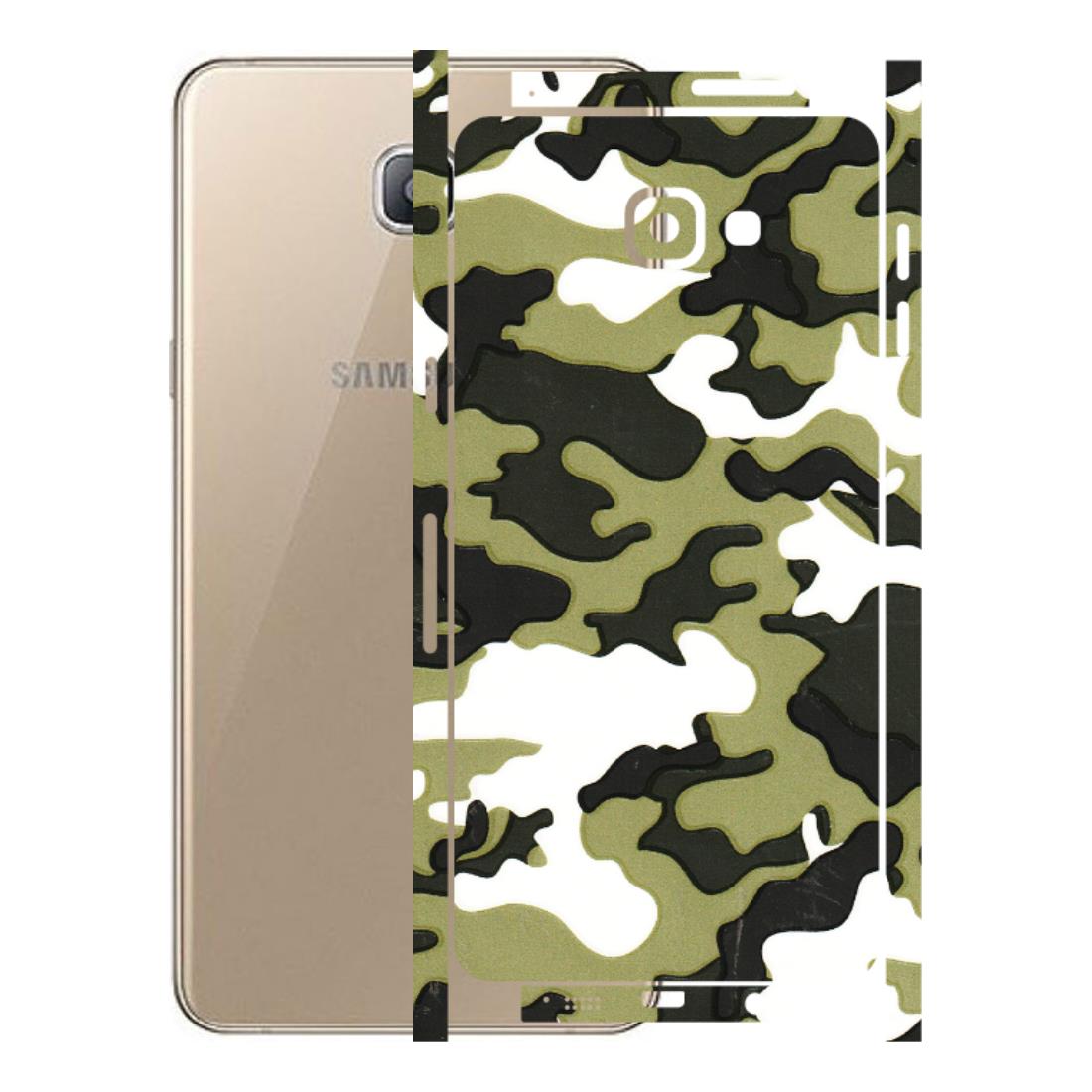 Samsung A/S Series Phone Skins (All Models) - Camouflages White And Green - 3D Embossed Finish (L-243) Samsung Galaxy A9 Pro
