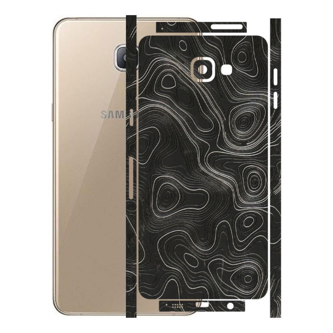 Samsung A/S Series Phone Skins (All Models) - Abstract White Line Map - 3D Embossed Finish (L-269) Samsung Galaxy A9 Pro