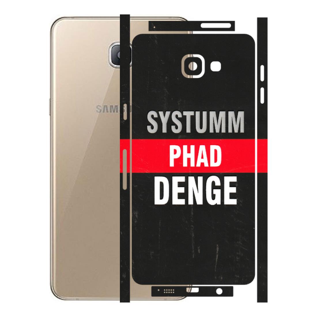 Samsung A/S Series Phone Skins (All Models) - Systumm Phad Denge - 3D Embossed Finish (L-278) Samsung Galaxy A9 Pro
