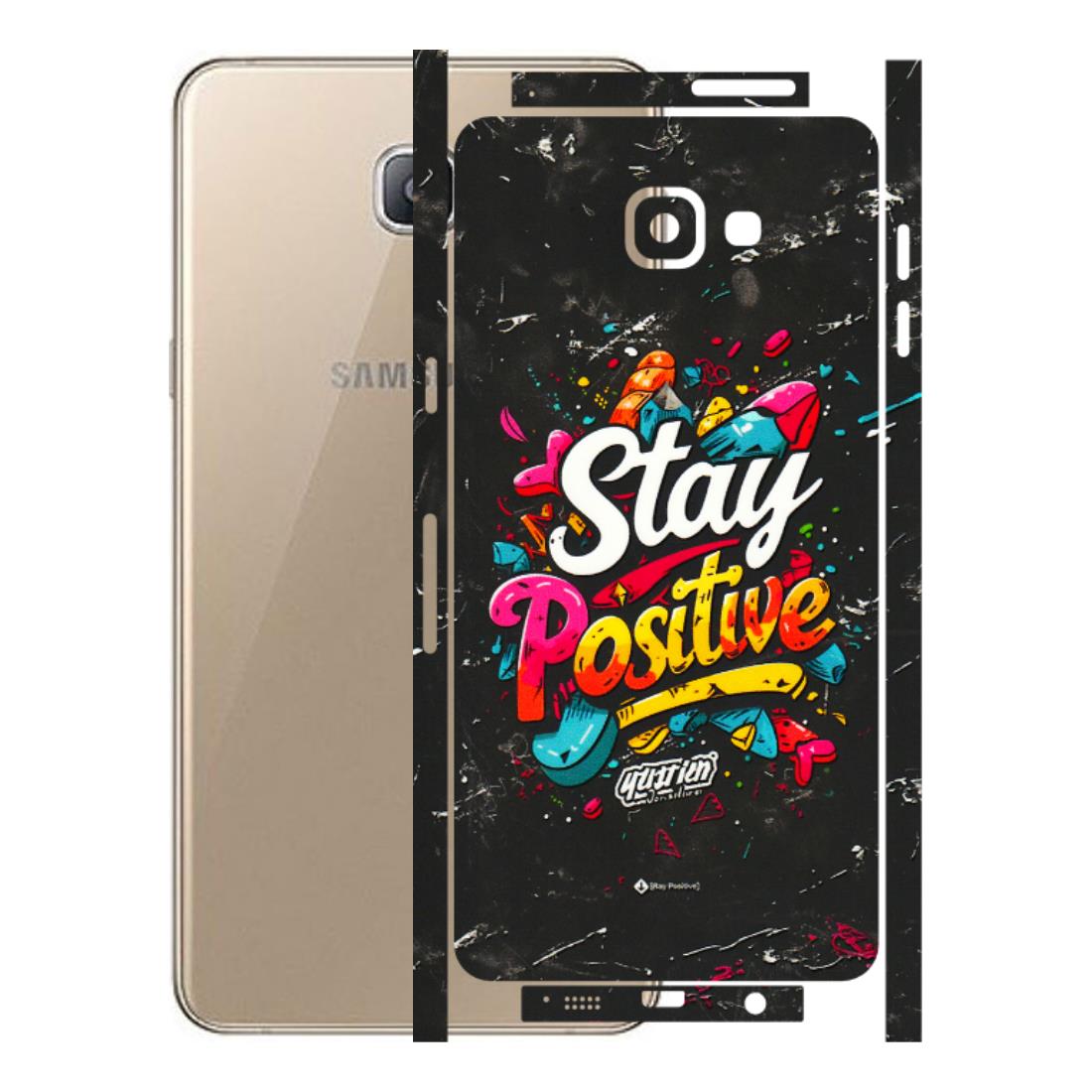 Samsung A/S Series Phone Skins (All Models) - Stay Positive Black - 3D Embossed Finish (L-31) Samsung Galaxy A9 Pro