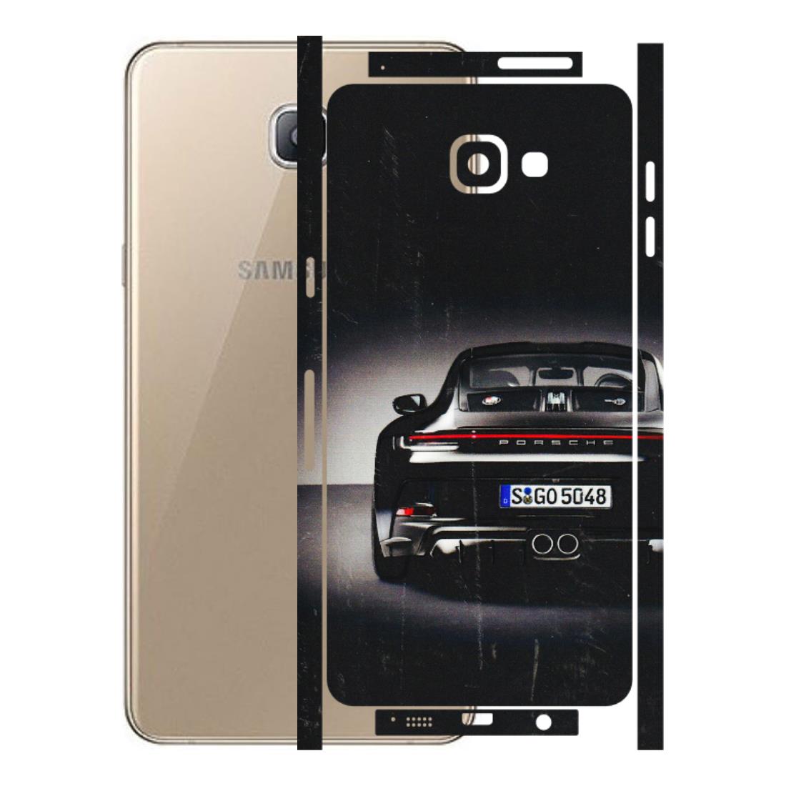 Samsung A/S Series Phone Skins (All Models) - New Black Porsche GT3 - 3D Embossed Finish (L-327) Samsung Galaxy A9 Pro