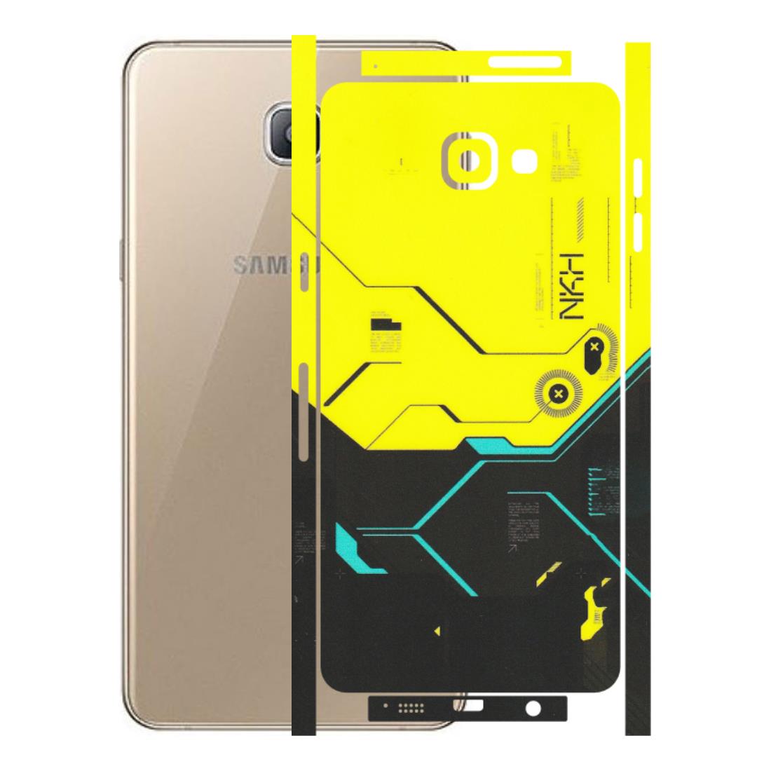 Samsung A/S Series Phone Skins (All Models) - Black Yellow Technica - Matte Finish (M-53) Samsung Galaxy A9 Pro