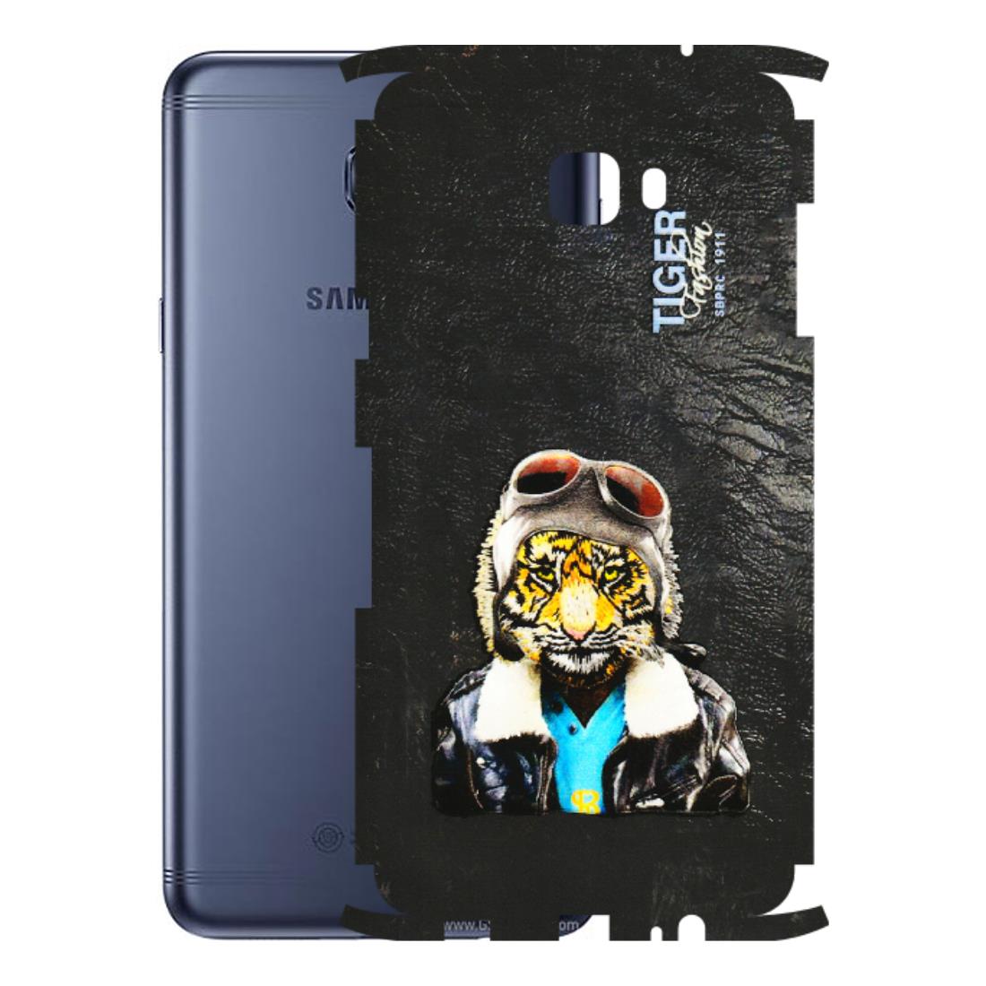 Samsung M/F/Note/Flip and C Phone Skins (All Models) - Rider Tiger - 3D Embossed Finish (L-113) Samsung Galaxy C7 Pro
