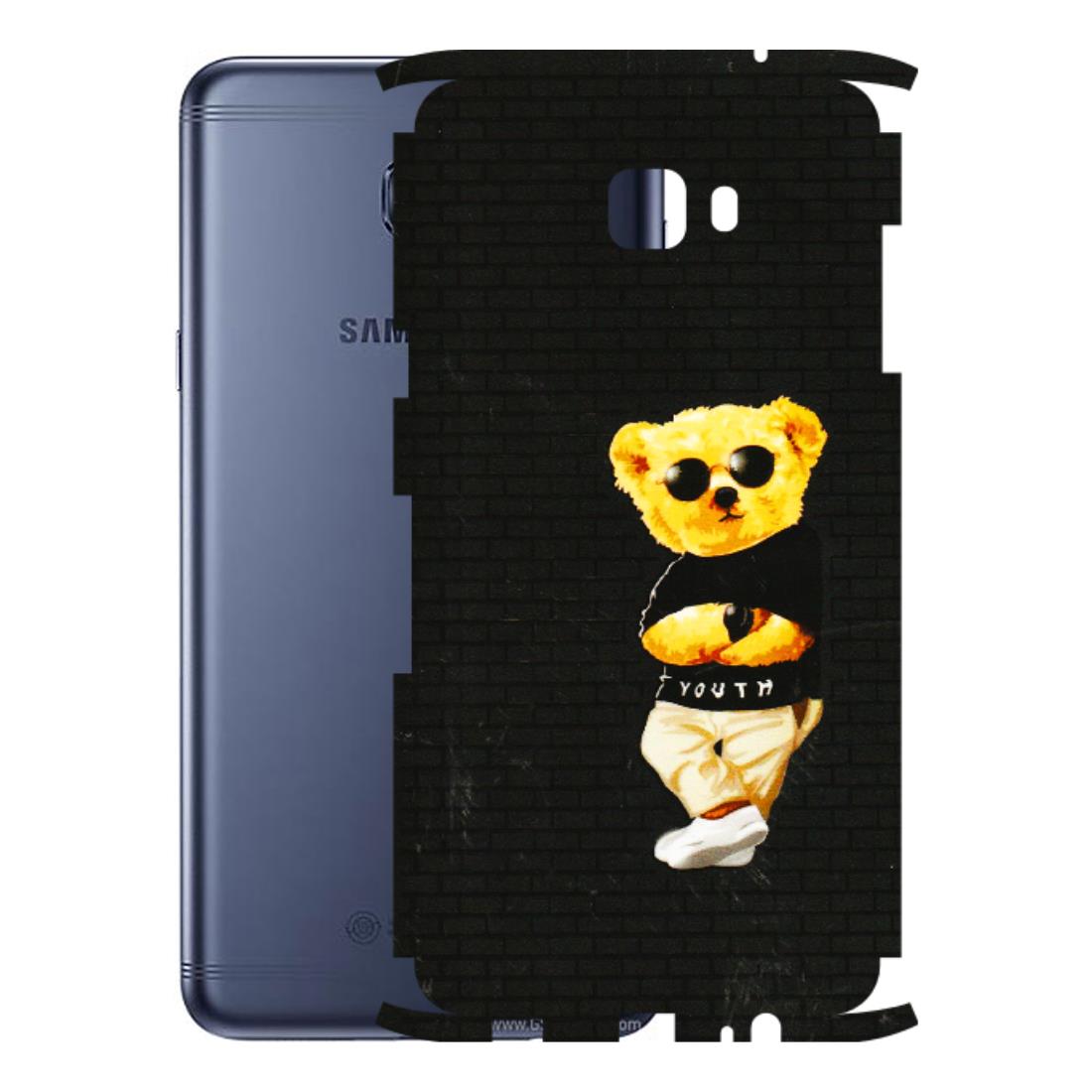 Samsung M/F/Note/Flip and C Phone Skins (All Models) - Classy Teddy Bear - 3D Embossed Finish (L-116) Samsung Galaxy C7 Pro