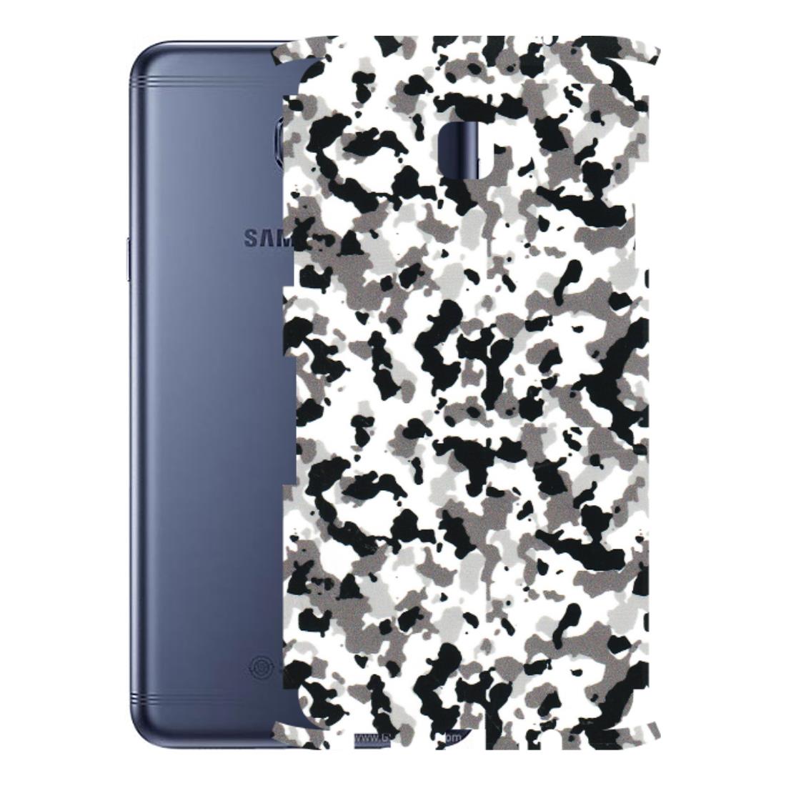 Samsung M/F/Note/Flip and C Phone Skins (All Models) - White Black Camouflage - 3D Embossed Finish (L-18) Samsung Galaxy C7 Pro