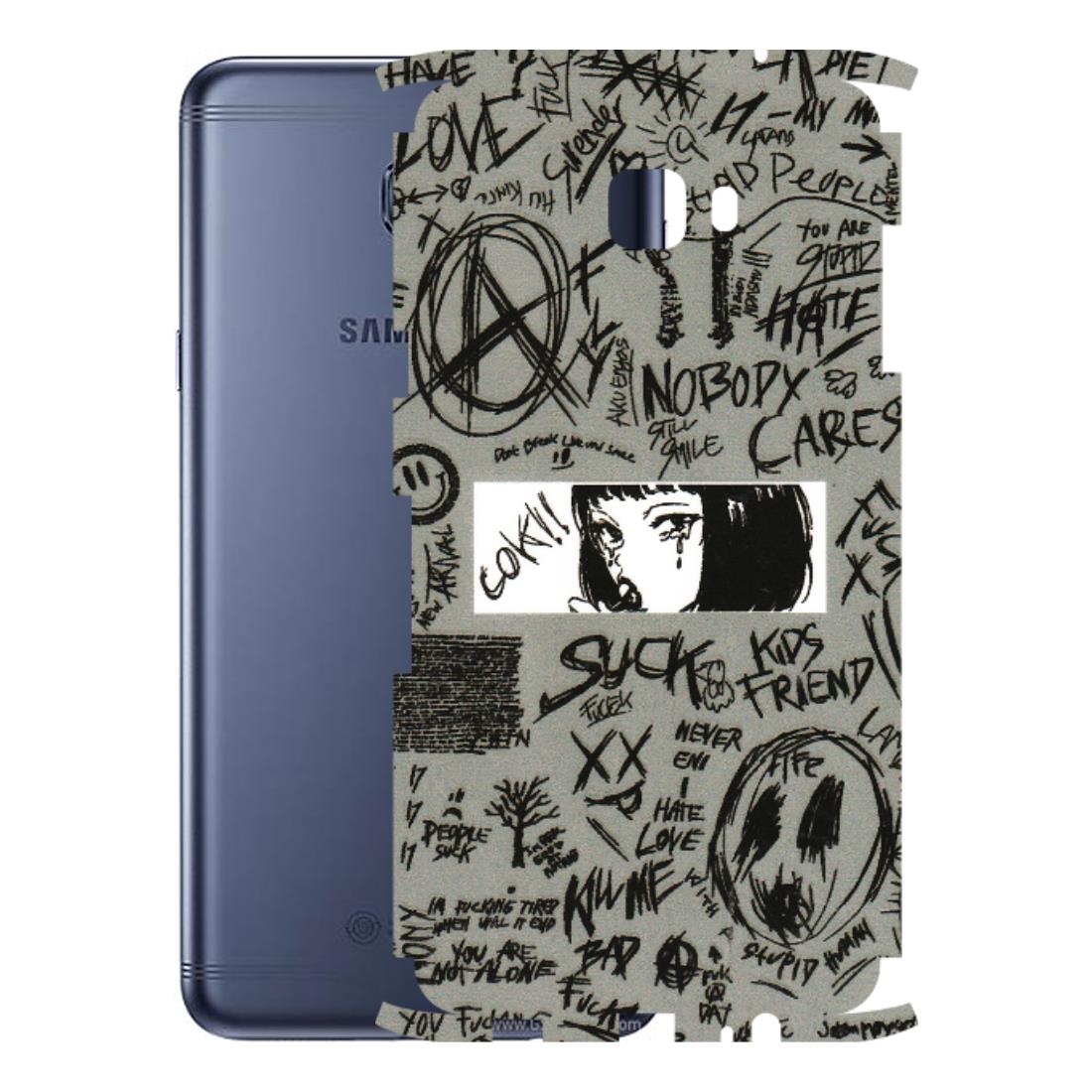 Samsung M/F/Note/Flip and C Phone Skins (All Models) - Never Have Love Anime - 3D Embossed Finish (L-260) Samsung Galaxy C7 Pro