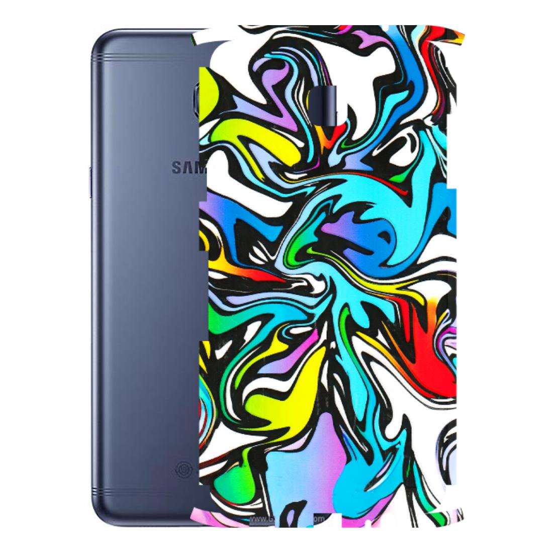 Samsung M/F/Note/Flip and C Phone Skins (All Models) - Abstract Colour Paints - 3D Embossed Finish (L-271) Samsung Galaxy C7 Pro