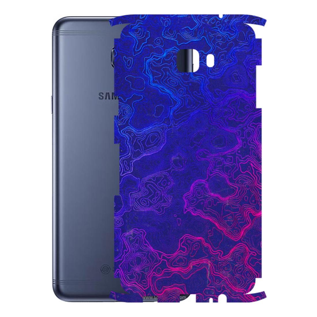 Samsung M/F/Note/Flip and C Phone Skins (All Models) - Purple Ripples Swirl - 3D Embossed Finish (L-314) Samsung Galaxy C7 Pro