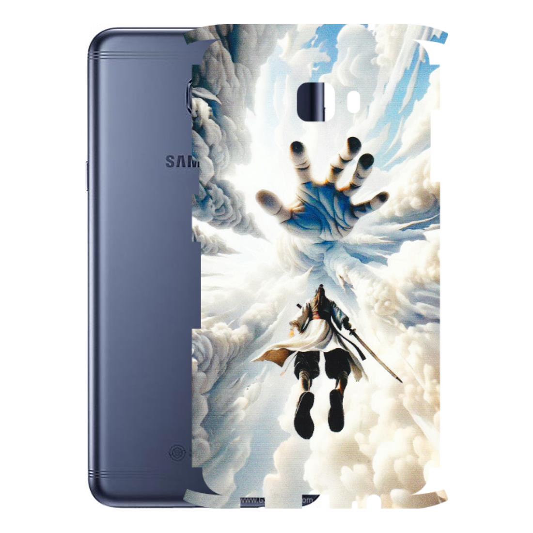 Samsung M/F/Note/Flip and C Phone Skins (All Models) - Big Hand With Monkey King - 3D Embossed Finish (L-323) Samsung Galaxy C7 Pro
