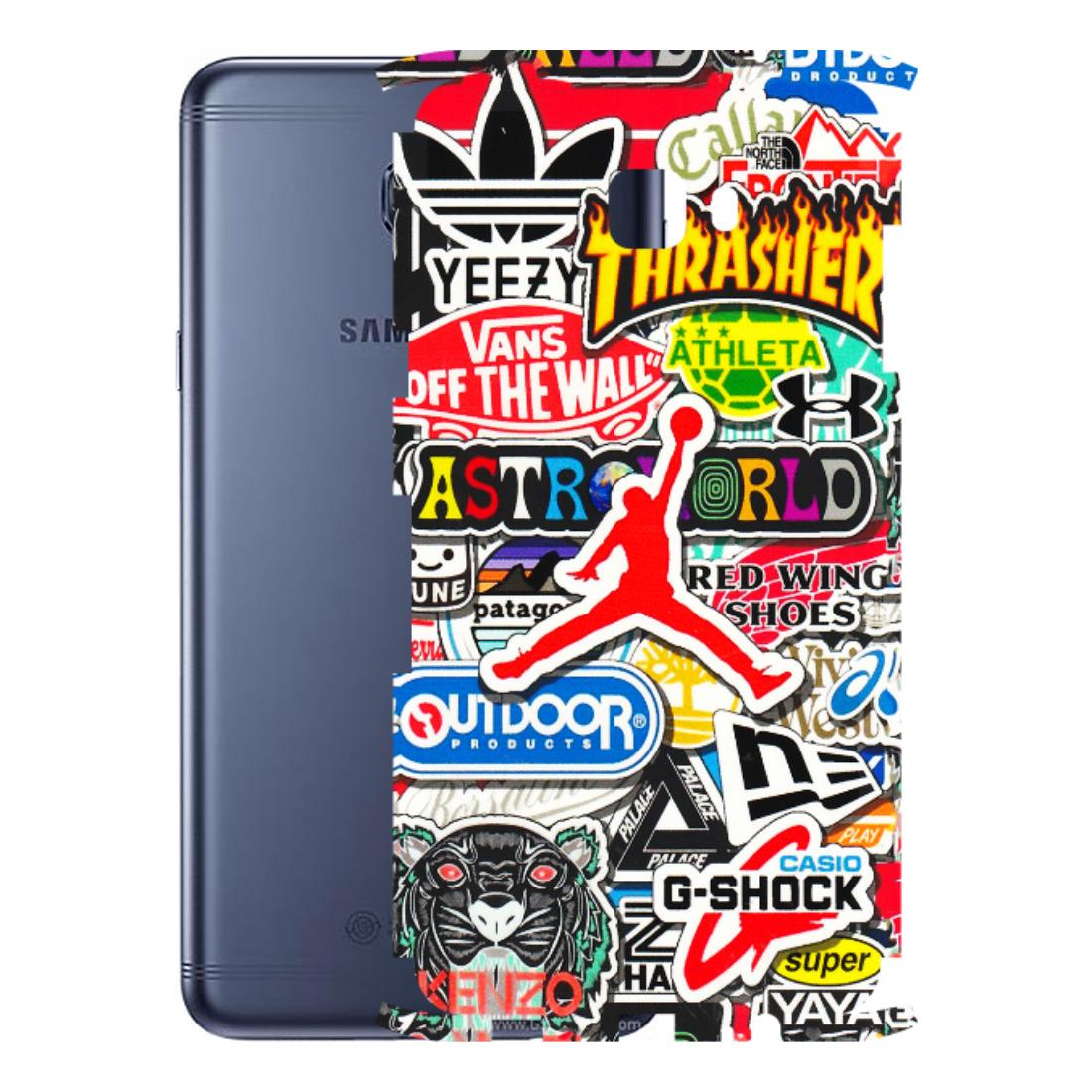 Samsung M/F/Note/Flip and C Phone Skins (All Models) - Multi Brands Sticker Graffiti - 3D Embossed Finish (L-37) Samsung Galaxy C7 Pro