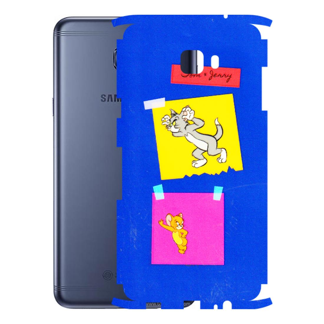 Samsung M/F/Note/Flip and C Phone Skins (All Models) - Tom N Jerry Sticky Notes - 3D Embossed Finish (L-88) Samsung Galaxy C7 Pro