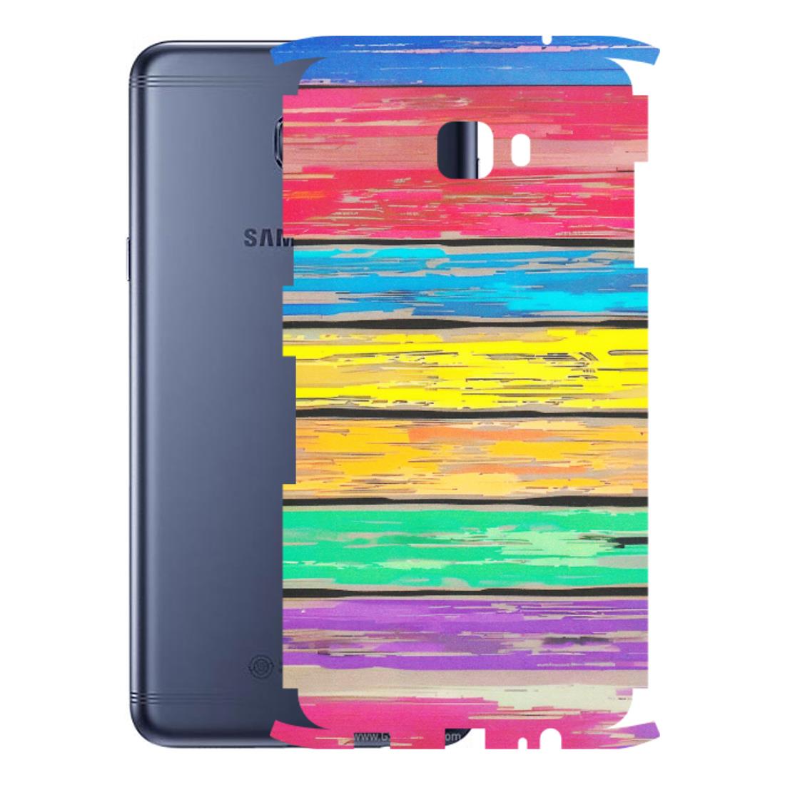 Samsung M/F/Note/Flip and C Phone Skins (All Models) - Multi Colour Wooden Wall - Matte Finish (M-96) Samsung Galaxy C7 Pro