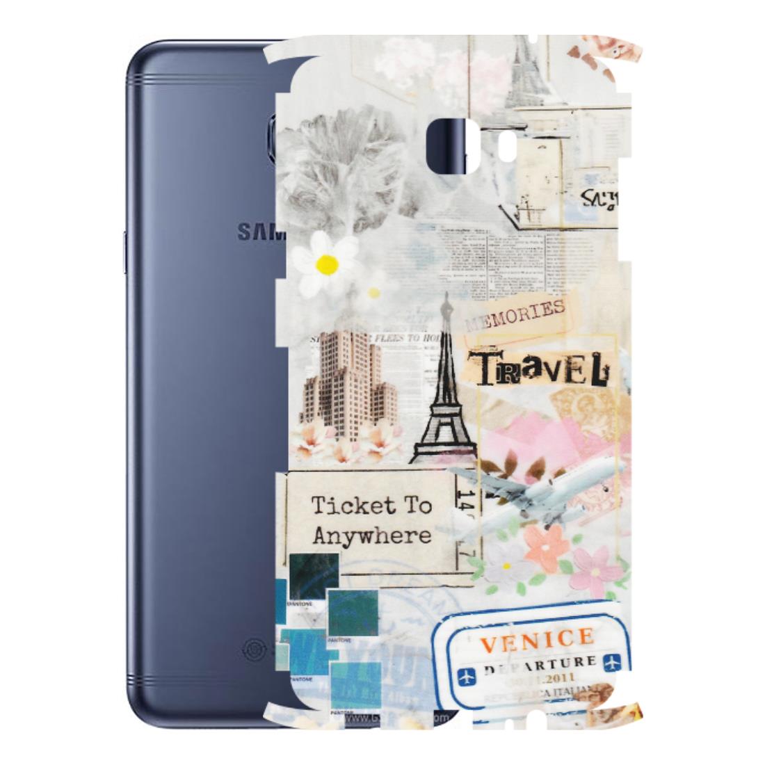 Samsung M/F/Note/Flip and C Phone Skins (All Models) - Travel Memories - Transparent Finish (T-09) Samsung Galaxy C7 Pro